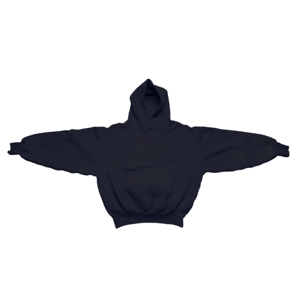 Humane Blanks Black Hoodie 1800 GSM
